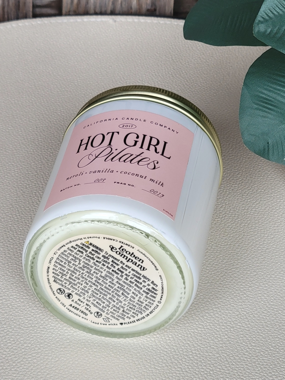 Hot Girl Pilates Leoben NEROLI VANILLA COCONUT MILK candle - Picture 3 of 4